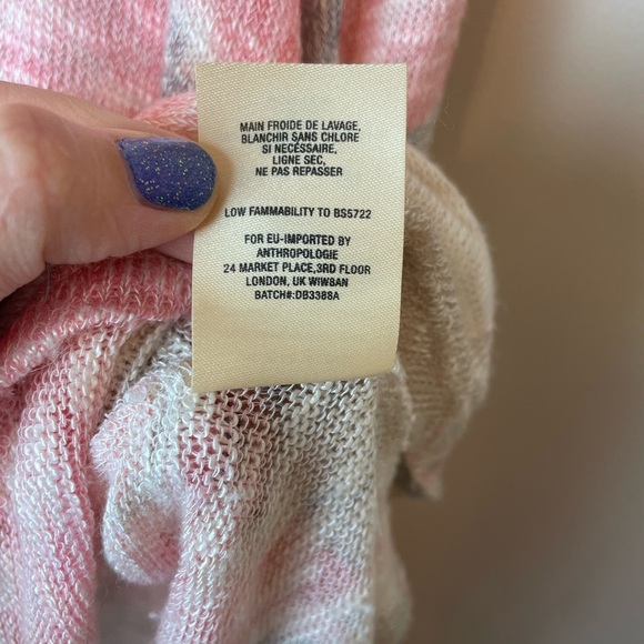 ANTHROPOLOGIE AKEMI + KIN FLORAL MULTI-COLOR SCOOP NECK FLOWY TOP WOMENS SMALL - Picture 5 of 7